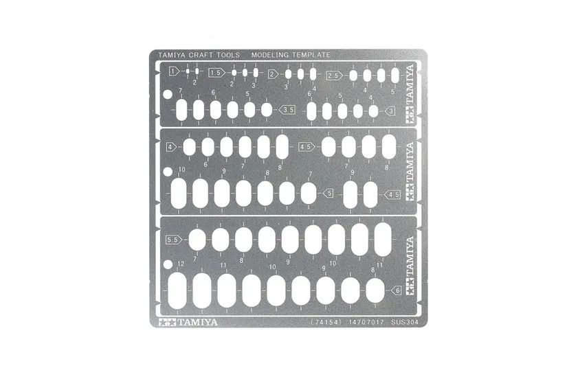 Modeling Template Ovali 1-6mm (Dime)