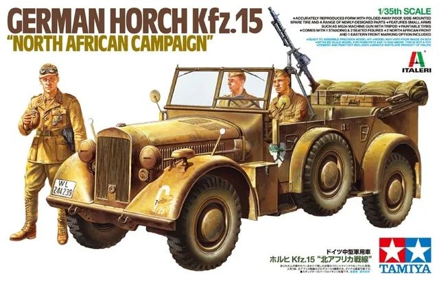 German Horch Kfz.15 "North Africa Campaign" 1/35 Kit di Montaggio Tamiya - 37015