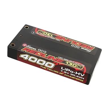 Gens Ace Redline Series Shorty 4000mAh 7.6V 2S 130C HV LiPo (4mm, 125g)