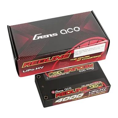 Gens Ace Redline Series Shorty 4000mAh 7.6V 2S 130C HV LiPo (4mm, 125g)