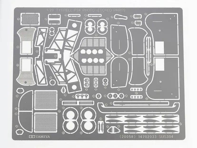 Tyrrell P34 6 Ruote Japan ’76 + Fotoincisioni 1/20 Kit di Montaggio Tamiya - 20058