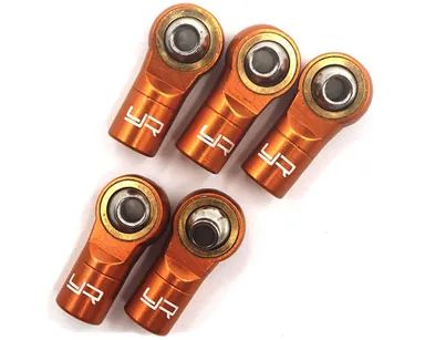 Yeah Racing Uniball in Alluminio con Sfera in Acciaio e Boccola in Bronzo M3 ORANGE con Filettatura SINISTRA