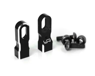 Colonnine Supporto Servo Regolabili in Alluminio NERO Yeah Racing