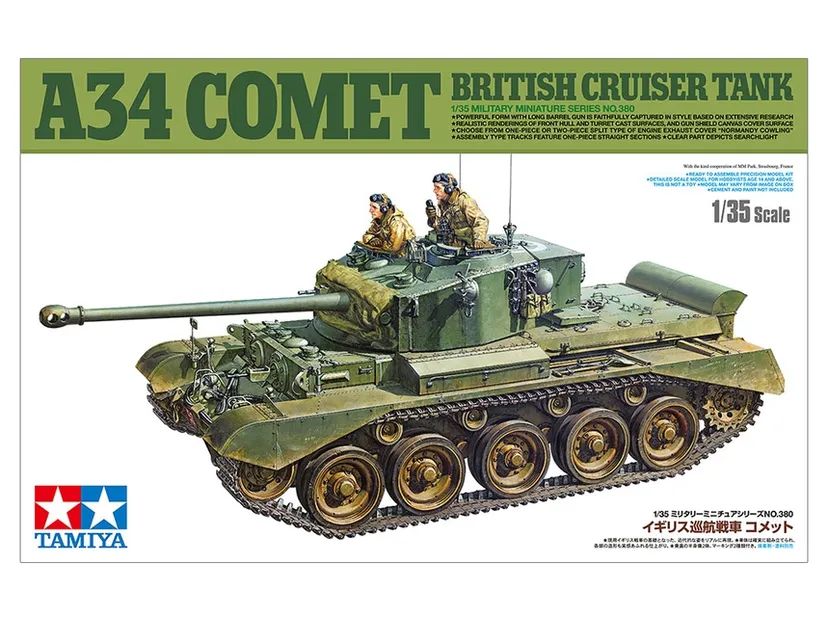 British Tank A34 Comet 1/35 Kit di Montaggio Tamiya - 35380