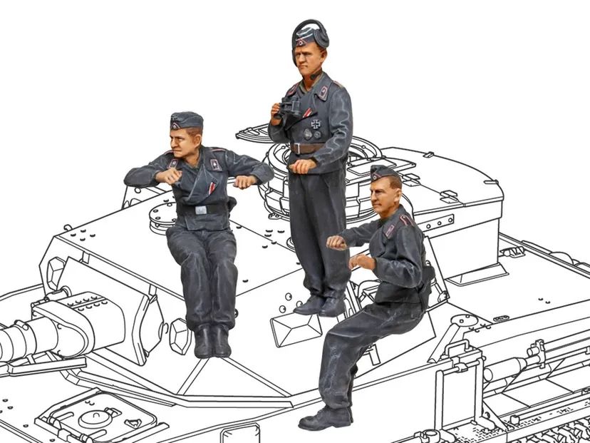 German Tank Pz.Kpfw.IV 1/35 Kit di Montaggio Tamiya