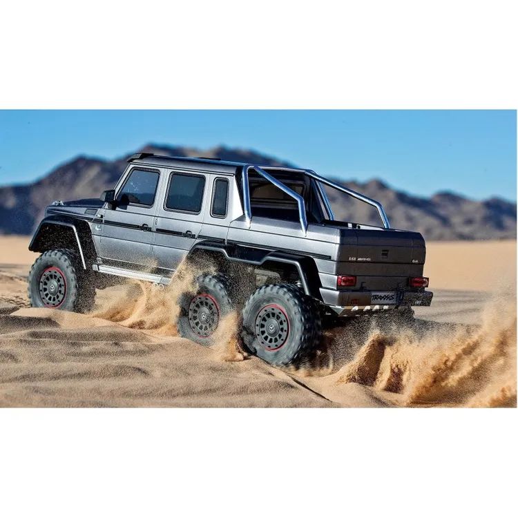 TRX-6 Mercedes-Benz G 63 AMG 6×6 Trail Crawler con Kit Luci Grigio Traxxas