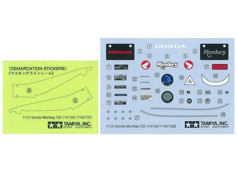 Honda Monkey 125 1/12 Kit di Montaggio Tamiya
