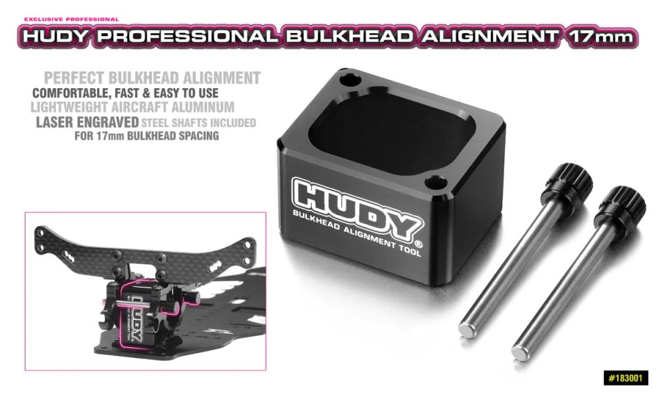HUDY Professional Bulkhead Alignment Tool 17mm
