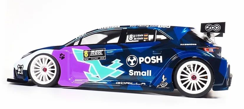ZooRacing Gorilla Standard FWD Car Body 190mm Trasparente