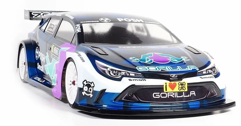 ZooRacing Gorilla Standard FWD Car Body 190mm Trasparente