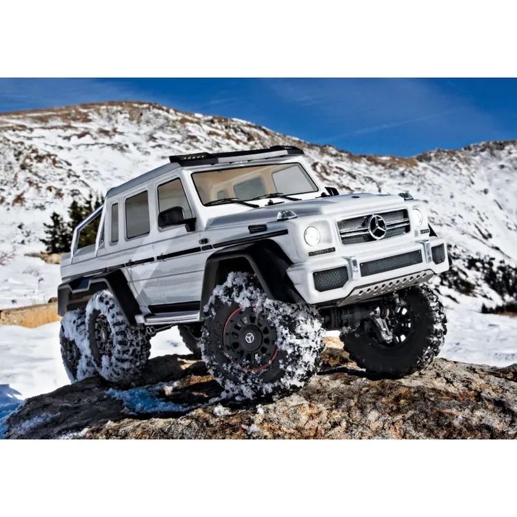 TRX-6 Mercedes-Benz G 63 AMG 6x6 Trail Crawler con Kit Luci Bianco Traxxas