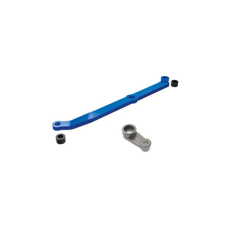 Rinvio Sterzo in Alluminio 6061-T6 Anodizzato + Squadretta in Metallo Blu TRX-4M - 9748-BLUE