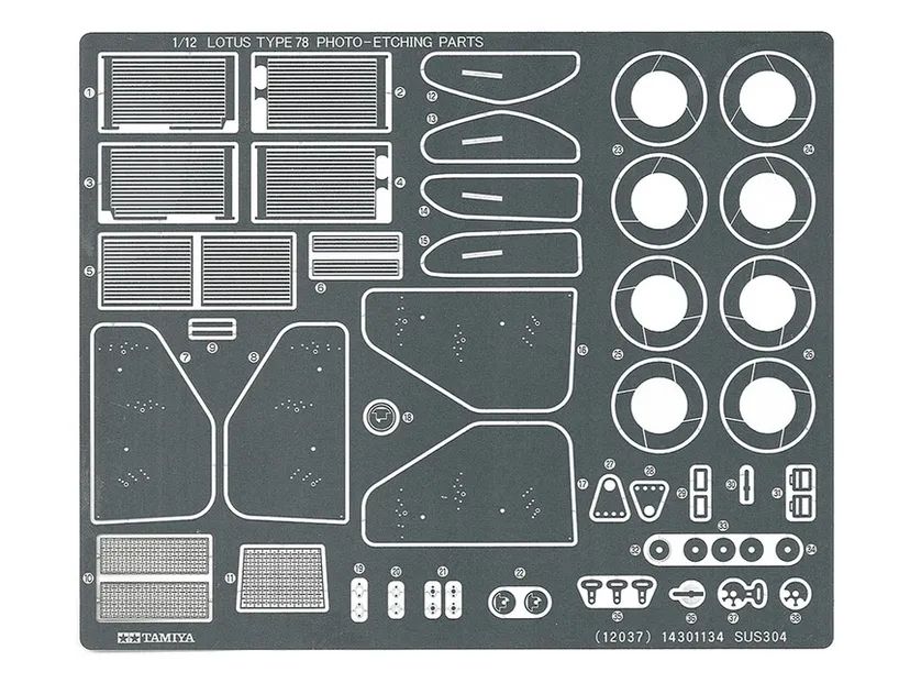 Lotus Type 78 con Fotoincisioni 1/12 Kit di Montaggio Tamiya