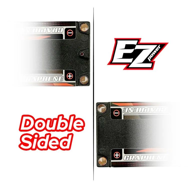 Ezpower Lipo Shorty 5000mah 7,6v 2s 140/70c HV Graphene - 5mm