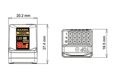 Sanwa RX-492i (FH5/FH5U) Receiver with Signal Indicator