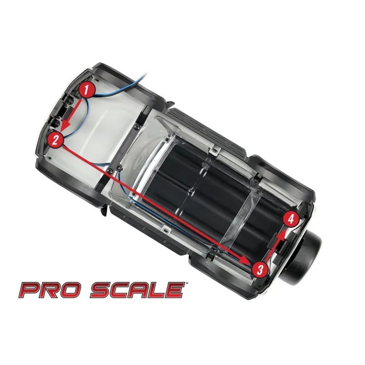 Kit Luci Led PRO-SCALE Completo per Carrozzeria 9711 Ford Bronco TRX-4M - 9783