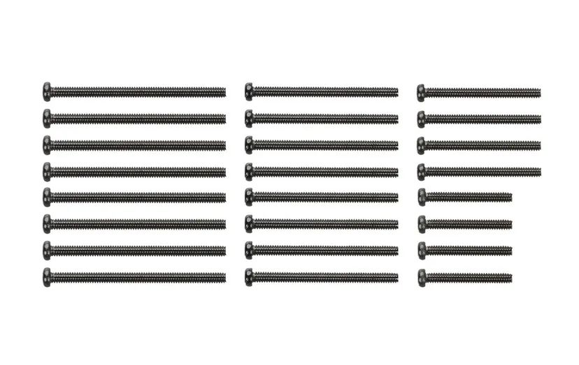 Set Viti in Acciaio Nere 15/20/25/30mm - 95434