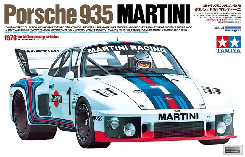 Porsche 935 Martini 1/20 Kit di Montaggio Tamiya