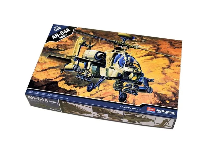 AH-64 A (MSIP) Apache 1/48 Kit di Montaggio Academy