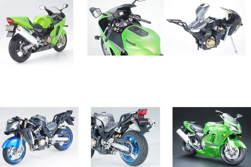 Kawasaki Ninja ZX-12R 1/12 Kit di Montaggio Tamiya