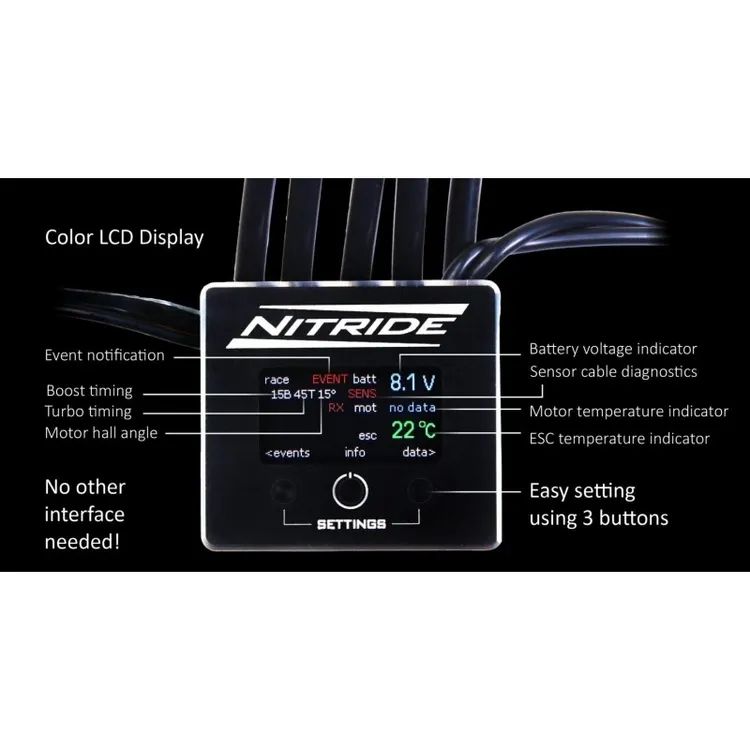 Elceram Nitride G1 Regolatore Elettronico 1:10 Brushless 180A