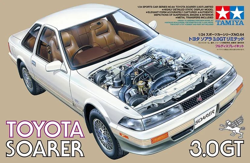 Toyota Soarer 3.0 GT 1/24 Kit di Montaggio Tamiya