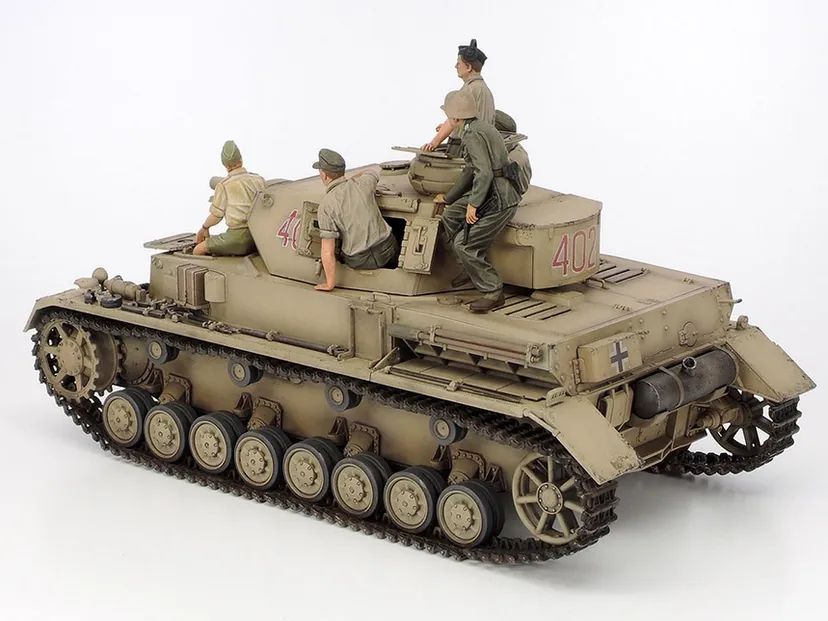 German Panzer IV Ausf.F Motorcycle Set North Africa 1/35 Kit di Montaggio Tamiya