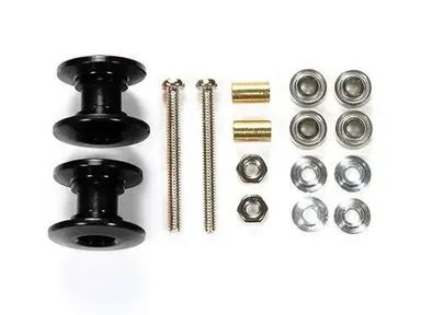 Doppie Rotelle 13/12mm Black TKC Tamiya Korea - 92431