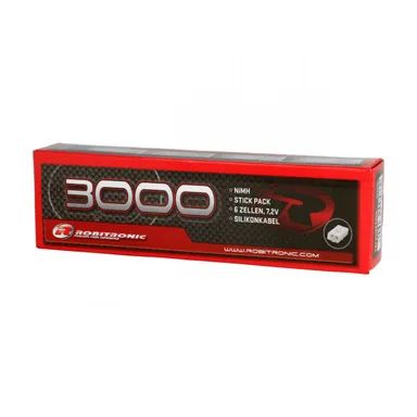 Robitronic NiMH Battery 3000mAh 7,2V Stick Pack Tamiya Plug