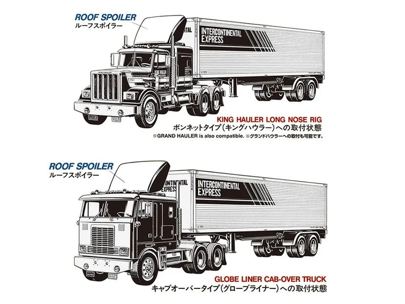 Spoiler per Tetto Camion Tamiya