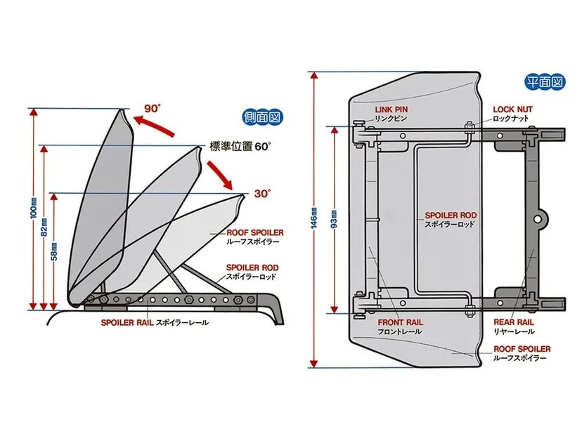 Spoiler per Tetto Camion Tamiya
