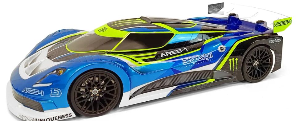 Carrozzeria 1/10 GT ARES-1 Bittydesign 190mm Trasparente