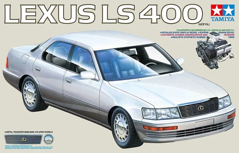 Lexus LS 400 Kit (UCF11L) 1/24 Kit di Montaggio Tamiya