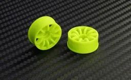 PN Racing Mini-Z 2WD Machine Cut 10 Spoke Front Wheel F0 Yellow