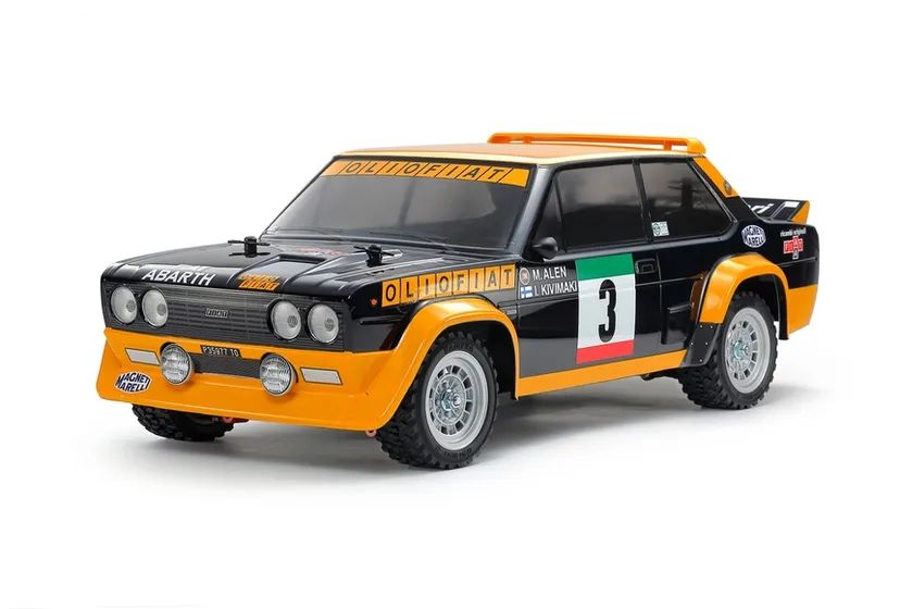 Fiat 131 Abarth Rally MF-01X Olio Fiat Painted Body Tamiya
