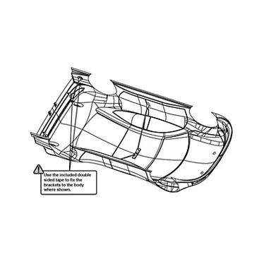 Aerox Touring Car Body Rear Stiffeners