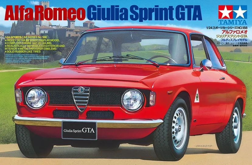 Alfa Romeo Giulia GTA Sprint 1/24 Kit di Montaggio Tamiya