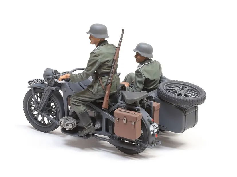 German KS600 Motorcycle W/Sidecar 1/35 Kit di Montaggio Tamiya