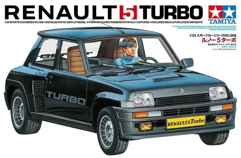 Renault 5 Turbo 1/24 Kit di Montaggio Tamiya