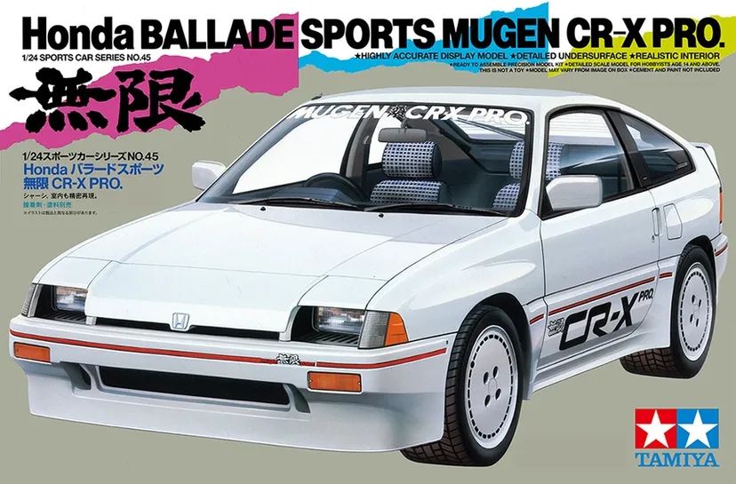 Honda Ballade Sports Mugen CR-X PRO 1/24 Kit di Montaggio Tamiya