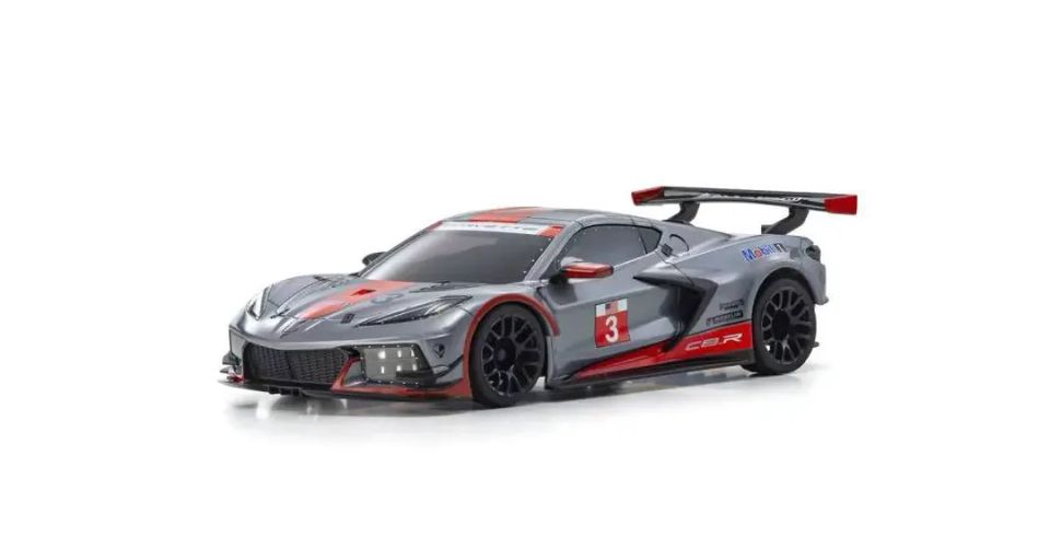 Kyosho Mini-Z MR04 RWD Corvette C8-R Gun Metal/Red (W-MM/KT531P)