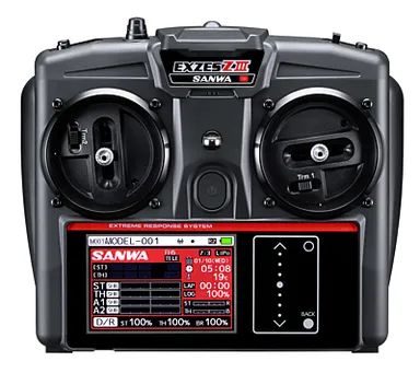 Sanwa Exzes ZIII Radio + RX-493i Receiver & Preinstalled Battery