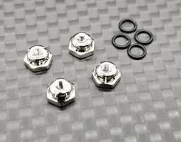 GL Racing 2mm Lock nuts (Silver) - 4pcs