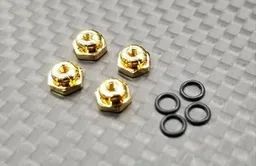 GL Racing 2mm Lock nuts (Gold) - 4pcs