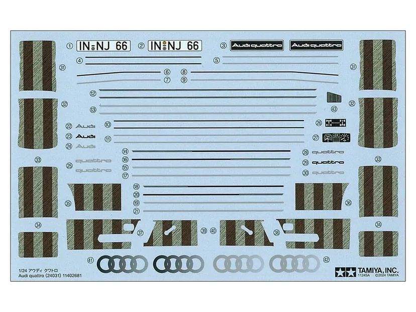 Audi Quattro C-431 1/24 Kit di Montaggio Tamiya
