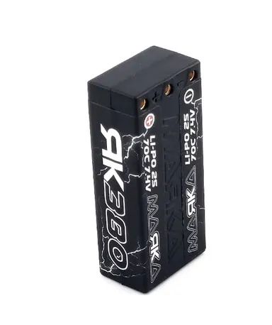 Marka Racing Lipo 2S 7.4V 380mAh 70C Hard-case Batteria