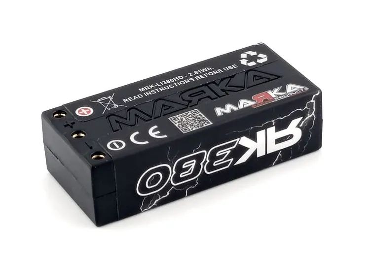 Marka Racing Lipo 2S 7.4V 380mAh 70C Hard-case Batteria