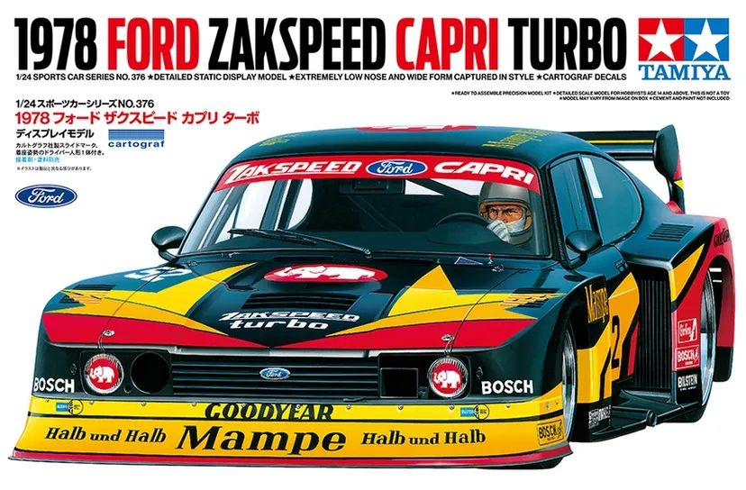 1978 Ford Zakspeed Capri Turbo 1/24 Kit di Montaggio Tamiya