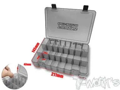 T-Work's 24 Case Hardware Storage Box (21.1x14.5x4.0cm)