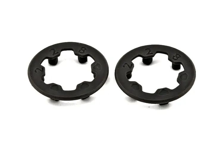 Marka Racing 1:28 Mini-Z Flange Laterali - GRIGIO SCURO (2 pz)